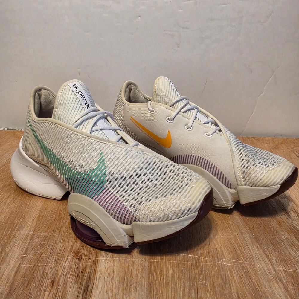Nike Women's Air Zoom Super Rep 2 "White Green Glow" split sole size 8.5